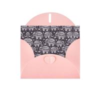 POEZJZW Cartoon Cute Elephant Patterned Pearl Paper Blank Greeting Card Suitable For Birthday Wedding Party Invitation With Pink Envelope