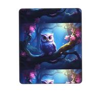 POEZJZW Cartoon Cute Owl Pattern Mouse Pad, Portable Office Non-Slip Rubber Base Wireless Mouse Pad for Office Laptop Computer Pc 7.9 X 9.5 in