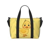 Poezjzw Cartoon Duck Travel Duffle Bag Weekender Carry On Tote Bags For Women Hospital Bags For Labor And Delivery Overnight Luggage Bag, Black, One Size, Black, One Size