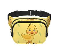 Poezjzw Cartoon Duck Travel Waist Bag Suitable For Running, Cycling And Outdoor Adventures, Store Mobile Phones And Credit Cards, Black, One Size