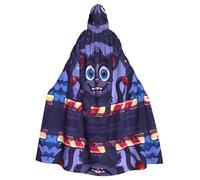 POEZJZW Cartoon Mouse Pattern Hooded Cloak Robe Costume For Adult Men Women Christmas Hoodies Cape Cosplay Costumes