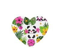 Poezjzw Cartoon Panda Cub Pattern Car Air Fresheners 4 Pcs Heart Shape Hanging Aromatherapy Tablets Scented Fresheners For Bedroom Closet Shoe