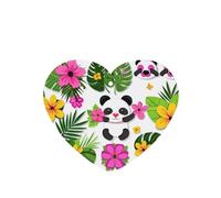 Poezjzw Cartoon Panda Cub Pattern Car Air Fresheners 6 Pcs Heart Shape Hanging Aromatherapy Tablets Scented Fresheners For Bedroom Closet Shoe