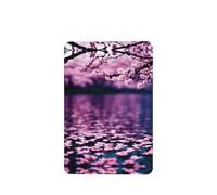 Poezjzw Cherry Blossom Lake Pattern Car Air Fresheners 4 Pcs Rectangle Hanging Aromatherapy Tablets Scented Fresheners For Bedroom Bathroom