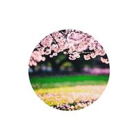 Poezjzw Cherry Blossom Tree Pattern Car Air Fresheners 6 Pcs Round Shape Hanging Aromatherapy Tablets Scented Fresheners For Bedroom Bathroom