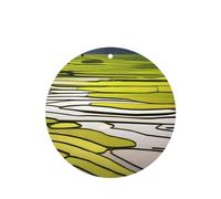 Poezjzw China Yunnan Yuanyan Pattern Car Air Fresheners 4 Pcs Round Shape Hanging Aromatherapy Tablets Scented Fresheners For Bedroom Bathroom