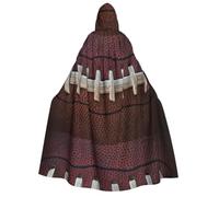 POEZJZW Christma Hoodie Halloween Witch Witchcraft Robe | American Football Laces Pattern Halloween Cosplay Costume Hoodies Cape Unisex Costume Party Masquerade