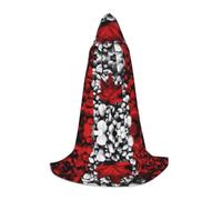 Poezjzw Christma Hoodie Halloween Witch Witchcraft Robe | Canada Flag Wallpapers Pattern Halloween Cosplay Costume Hoodies Cape Unisex Costume Party Masquerade
