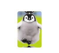Poezjzw Chubby Penguin Pattern Car Air Fresheners 4 Pcs Rectangle Hanging Aromatherapy Tablets Scented Fresheners For Bedroom Closet Shoe