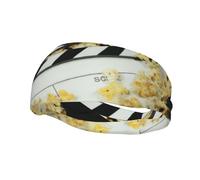 Poezjzw Cinema Clapboard And Popcorn Pattern Sports Headband Suitable For Running Yoga Elasticated Moisture Wicking Hairband