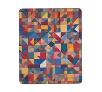 POEZJZW Colorful Quilts Pattern Mouse Pad Gaming Non-Slip Rubber Base Rectangular Mouse Mat for Desktop Computer Laptop Gaming Office 7.9 X 9.5 in