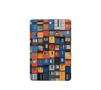 Poezjzw Container House Pattern Car Air Fresheners 6 Pcs Rectangle Hanging Aromatherapy Tablets Scented Fresheners For Bedroom Closet Shoe