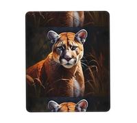 POEZJZW Cougar Pattern Mouse Pad Gaming Non-Slip Rubber Base Rectangular Mouse Mat for Desktop Computer Laptop Gaming Office 7 X 8.6 in