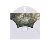 POEZJZW Crab At The Bottom Of The Lake Pearl Paper Christmas Cards, With White Envelopes, Thank You Cards, Wedding, Valentine'S Day Cards 10-Count