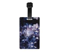 Poezjzw Crystals Travel Luggage Tags Travel Suitcase Bag Anti-Lost Labels Checked Baggage Tags Easy to Identify