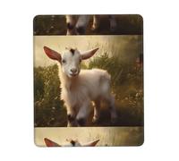 POEZJZW Cute Baby Goat Pattern Mouse Pad Gaming Non-Slip Rubber Base Rectangular Mouse Mat for Desktop Computer Laptop Gaming Office 7.9 X 9.5 in