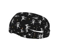 Poezjzw Cute Halloween Pattern Pattern Sports Headband Suitable For Running Yoga Running Cycling Elastic Moisture Band