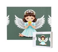 Poezjzw Cute Little Angel Adult Classic Jigsaw 500 Pieces Wooden Puzzle Modern Home Decor Intellectual Game 52 X 38 Cm
