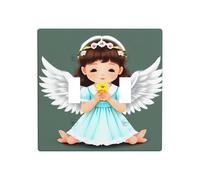 Poezjzw Cute Little Angel Pattern Decorative Light Switch Plate Covers 2 Gang Wall Plate Double Toggle Switch Cover 4.5 X 4.5 in