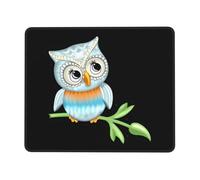 Poezjzw Cute Owl Pattern Mouse Pad Office Laptop Computer Desk Wireless Mouse Non Slip Rubber Base Washable 7 X 8.6 in Keyboard Pad
