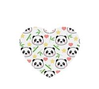 Poezjzw Cute Panda Bamboo Star Pattern Car Air Fresheners 4 Pcs Heart Shape Hanging Aromatherapy Tablets Scented Fresheners For Bedroom Closet Shoe