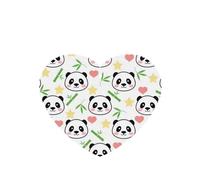 Poezjzw Cute Panda Bamboo Star Pattern Car Air Fresheners 6 Pcs Heart Shape Hanging Aromatherapy Tablets Scented Fresheners For Bedroom Closet Shoe
