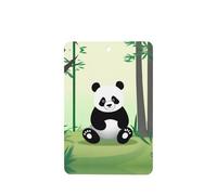 Poezjzw Cute Panda Pattern Car Air Fresheners 4 Pcs Rectangle Hanging Aromatherapy Tablets Scented Fresheners For Bedroom Closet Shoe
