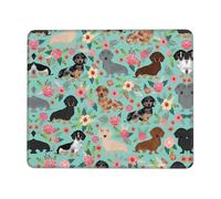 POEZJZW Dachshund Textured Mouse Pad, Rubberized Locking Edge Anti-Slip Mouse Pad For Office Gaming Computer Laptop 7 X 8.6 In