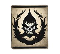 Poezjzw Devil Satan Pattern Mouse Pad Non-Slip Rubber Stitched Edges Waterproof Gaming Mouse Mat for Desk Gaming Work Wireless Mice 7.9 X 9.5 in