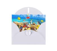 POEZJZW Diving Bluebird Pearl Paper Christmas Cards, With White Envelopes, Thank You Cards, Wedding, Valentine'S Day Cards 10-Count
