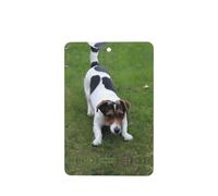 Poezjzw Dogs Playing On The Lawn Pattern Car Air Fresheners 6 Pcs Rectangle Hanging Aromatherapy Tablets Scented Fresheners For Bedroom Closet Shoe