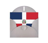 POEZJZW Dominican Republic Pearl Paper Christmas Cards, With Gray Envelopes, Thank You Cards, Wedding, Valentine'S Day Cards 10-Count