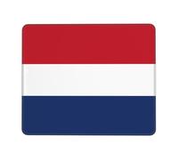 POEZJZW Dutch Flag Pattern Mouse Pad, Portable Office Non-Slip Rubber Base Wireless Mouse Pad for Office Laptop Computer Pc 8.3 X 10.3 in