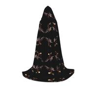 POEZJZW Eagle Pattern Teenager Hooded Cloak Cloak Women Men Halloween Costume Masquerade Cosplay Costume Christmas Party Robe M