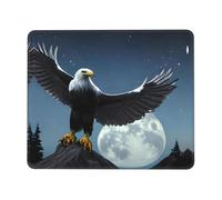 POEZJZW Eagle Under The Stars Pattern Mouse Pad Gaming Non-Slip Rubber Base Rectangular Mouse Mat for Desktop Computer Laptop Gaming Office 10 X 12 Inch