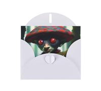 POEZJZW Elves On The Tree Pearl Paper Christmas Cards, With White Envelopes, Thank You Cards, Wedding, Valentine'S Day Cards 10-Count