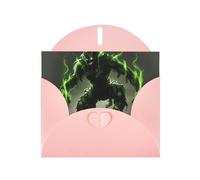 POEZJZW Elves On The Tree Spirit Pearl Paper Christmas Cards, With Pink Envelopes, Thank You Cards, Wedding, Valentine'S Day Cards 10-Count