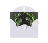 POEZJZW Elves On The Tree Spirit Pearl Paper Christmas Cards, With White Envelopes, Thank You Cards, Wedding, Valentine'S Day Cards 10-Count