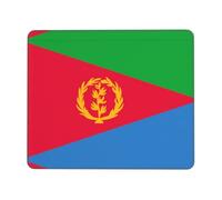 POEZJZW Eritrean Flag Pattern Mouse Pad Non-Slip Rubber Stitched Edges Waterproof Gaming Mouse Mat for Desk Gaming Work Wireless Mice 7.9 X 9.5 in