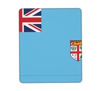 POEZJZW Fiji Flag Pattern Mouse Pad, Portable Office Non-Slip Rubber Base Wireless Mouse Pad For Office Laptop Computer Pc 10 X 12 Inch