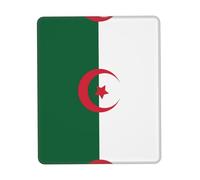 POEZJZW Flag Of Algeria Pattern Mouse Pad, Portable Office Non-Slip Rubber Base Wireless Mouse Pad For Office Laptop Computer Pc 10 X 12 Inch