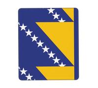 POEZJZW Flag of Bosnia and Herzegovina Pattern Mouse Pad Gaming Non-Slip Rubber Base Rectangular Mouse Mat for Desktop Computer Laptop Gaming Office 10 X 12 Inch