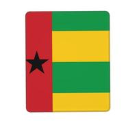 POEZJZW Flag of Guinea-Bissau Pattern Mouse Pad Gaming Non-Slip Rubber Base Rectangular Mouse Mat for Desktop Computer Laptop Gaming Office 7.9 X 9.5 in