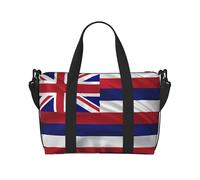 Poezjzw Flag Of Hawaii American Travel Duffle Bag Weekender Carry On Tote Bags For Women Hospital Bags For Labor And Delivery Overnight Luggage Bag, Black, One Size, Black, One Size