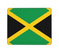POEZJZW Flag Of Jamaica Pattern Mouse Pad, Portable Office Non-Slip Rubber Base Wireless Mouse Pad For Office Laptop Computer Pc 8.3 X 10.3 In