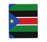 POEZJZW Flag of South Sudan Pattern Mouse Pad Gaming Non-Slip Rubber Base Rectangular Mouse Mat for Desktop Computer Laptop Gaming Office 8.3 X 10.3 in