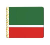 POEZJZW Flag of The Chechen Republic Pattern Mouse Pad Gaming Non-Slip Rubber Base Rectangular Mouse Mat for Desktop Computer Laptop Gaming Office 8.3 X 10.3 in
