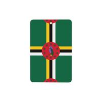 Poezjzw Flag Of The Commonwealth Of Dominica Pattern Car Air Fresheners 4 Pcs Rectangle Hanging Aromatherapy Tablets Scented Fresheners For Bedroom Bathroom