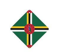 Poezjzw Flag Of The Commonwealth Of Dominica Pattern Car Air Fresheners 6 Pcs Square Hanging Aromatherapy Tablets Scented Fresheners For Bedroom Bathroom