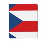 POEZJZW Flag of The Czech Republic Pattern Mouse Pad Gaming Non-Slip Rubber Base Rectangular Mouse Mat for Desktop Computer Laptop Gaming Office 8.3 X 10.3 in